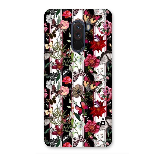 Butterfly Flowers Back Case for Poco F1