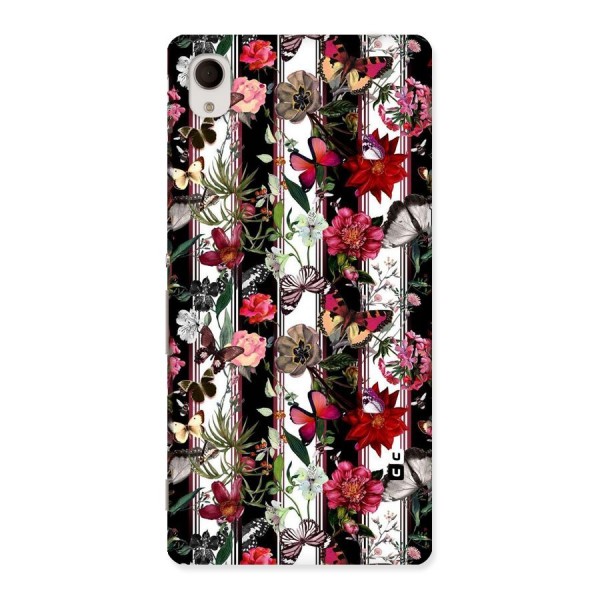 Butterfly Flowers Back Case for Sony Xperia M4