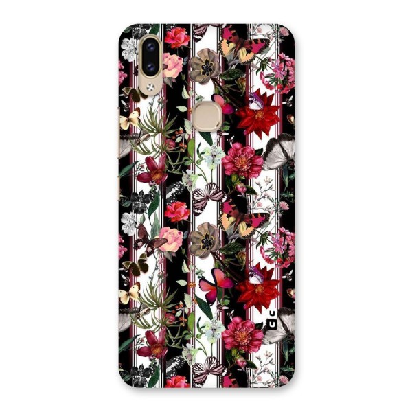 Butterfly Flowers Back Case for Vivo V9