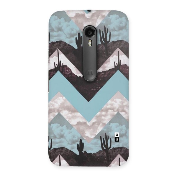 Cacutus Zig Zag Pattern Back Case for Moto G3