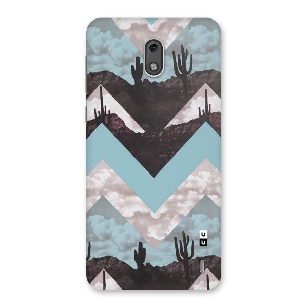 Cacutus Zig Zag Pattern Back Case for Nokia 2