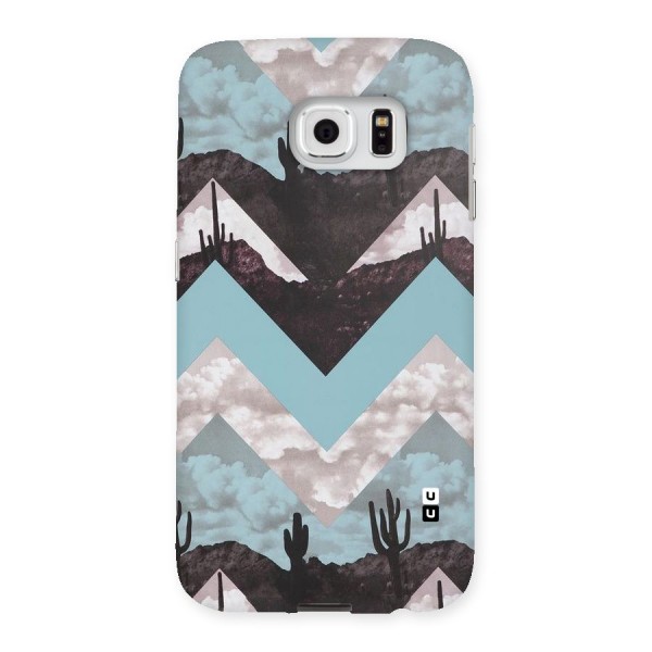 Cacutus Zig Zag Pattern Back Case for Samsung Galaxy S6