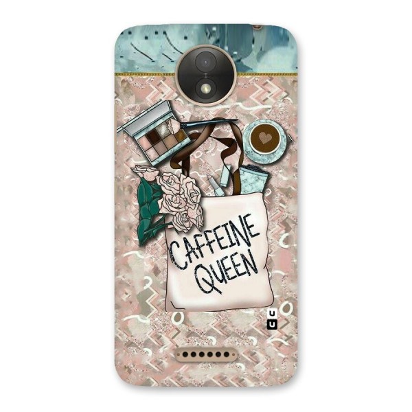 Caffeine Queen Back Case for Moto C Plus