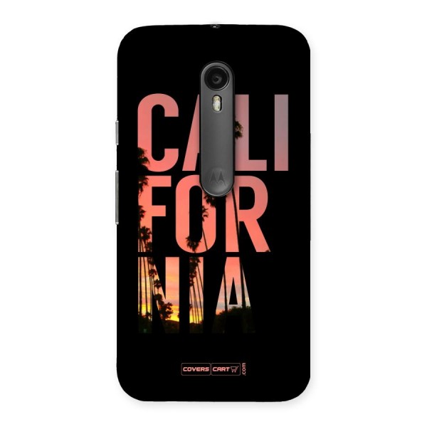 California Back Case for Moto G3