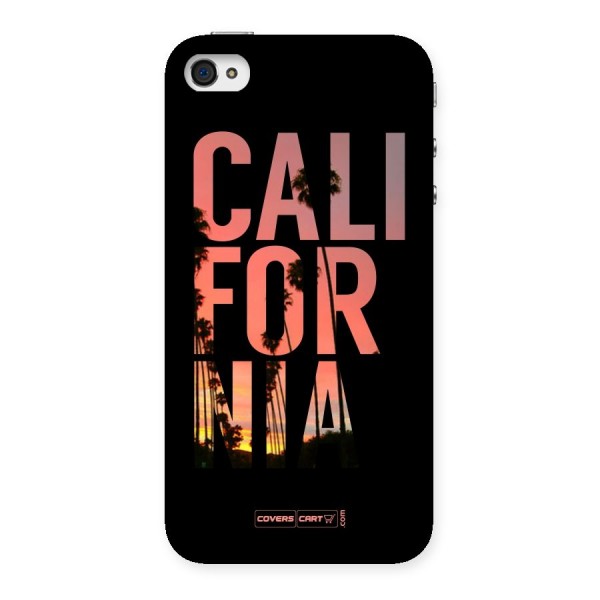 California Back Case for iPhone 4 4s