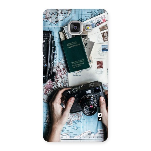 Camera and Postcards Back Case for Galaxy A7 2016