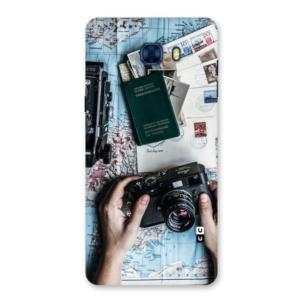 Camera and Postcards Back Case for Galaxy C7 Pro