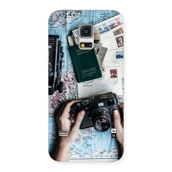 Camera and Postcards Back Case for Galaxy S5 Mini