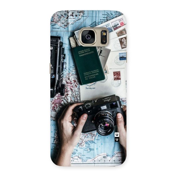 Camera and Postcards Back Case for Galaxy S7