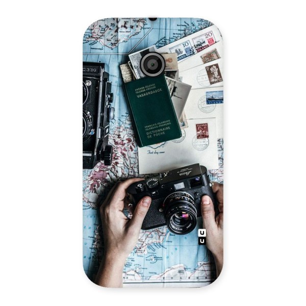 Camera and Postcards Back Case for Moto E