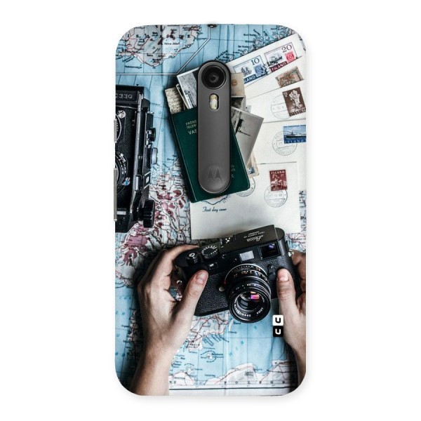 Camera and Postcards Back Case for Moto G3