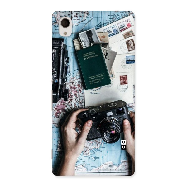 Camera and Postcards Back Case for Sony Xperia M4