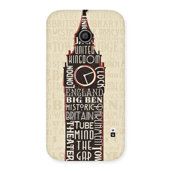 Cap City Design Back Case for Moto E