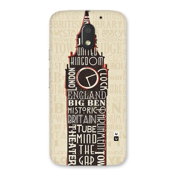 Cap City Design Back Case for Moto E3 Power