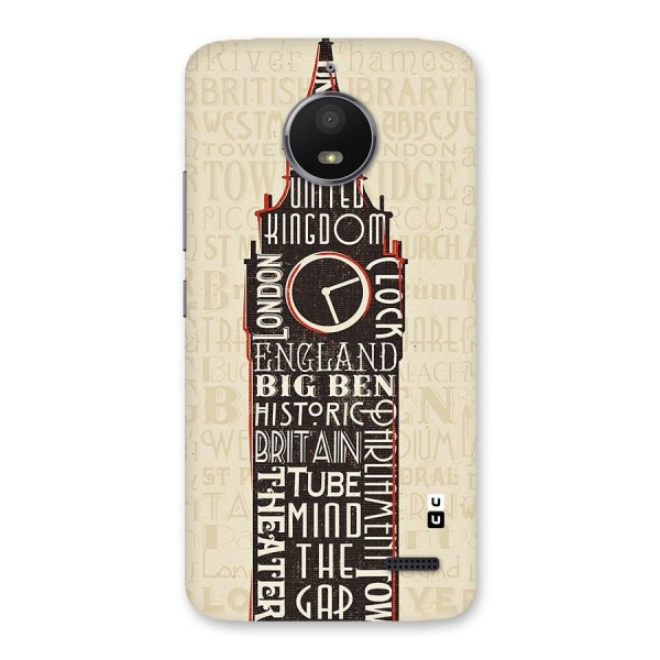 Cap City Design Back Case for Moto E4