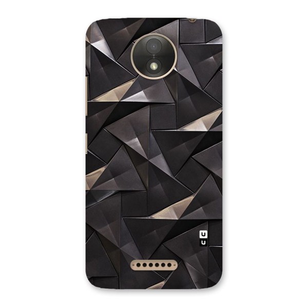 Carved Triangles Back Case for Moto C Plus