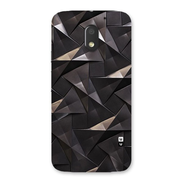 Carved Triangles Back Case for Moto E3 Power