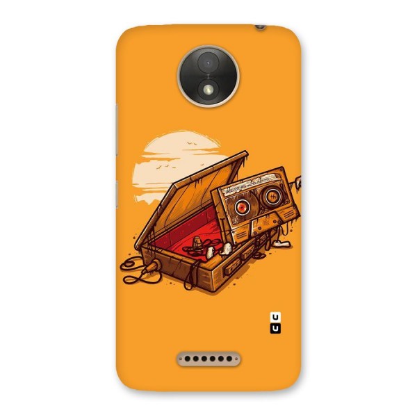 Casette Box Back Case for Moto C Plus