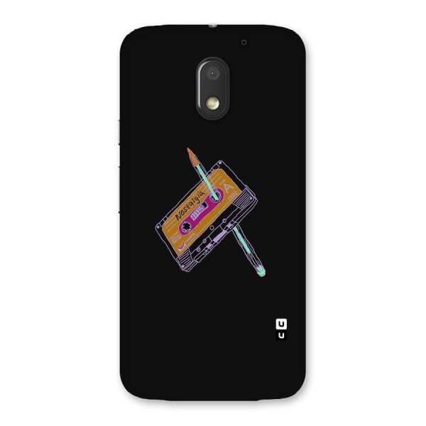 Casette Nostalgia Back Case for Moto E3 Power