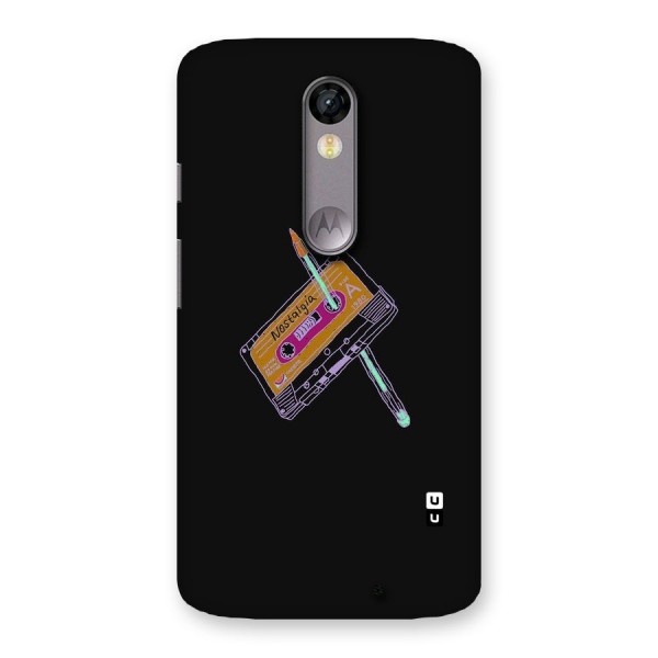 Casette Nostalgia Back Case for Moto X Force