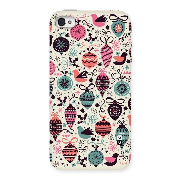 Celebration Pattern Back Case for iPhone 4 4s