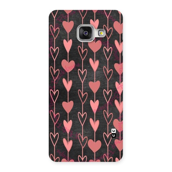 Chain Of Hearts Back Case for Galaxy A3 2016