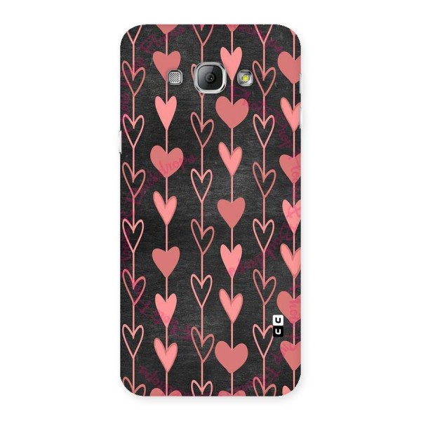 Chain Of Hearts Back Case for Galaxy A8