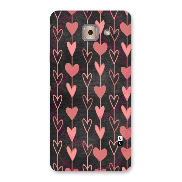 Chain Of Hearts Back Case for Galaxy J7 Max