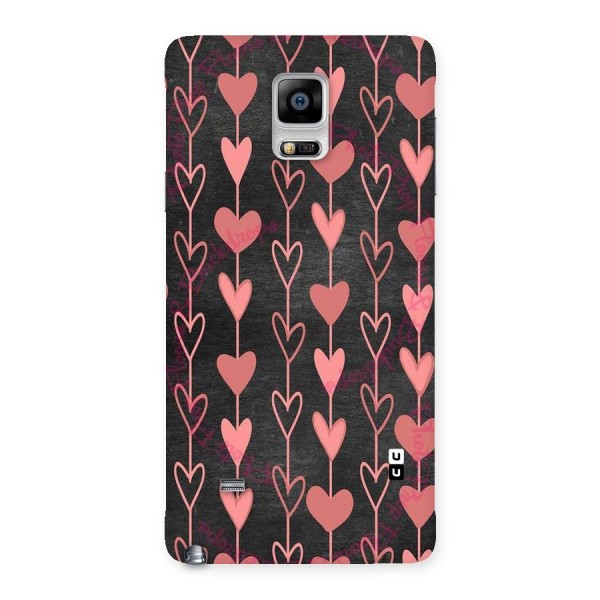 Chain Of Hearts Back Case for Galaxy Note 4