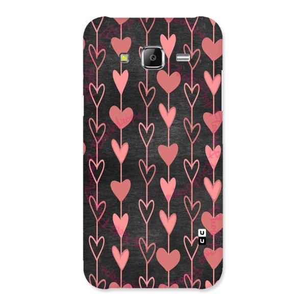 Chain Of Hearts Back Case for Samsung Galaxy J5