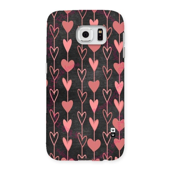 Chain Of Hearts Back Case for Samsung Galaxy S6