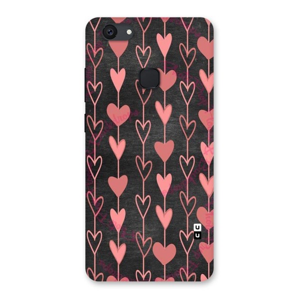 Chain Of Hearts Back Case for Vivo V7 Plus