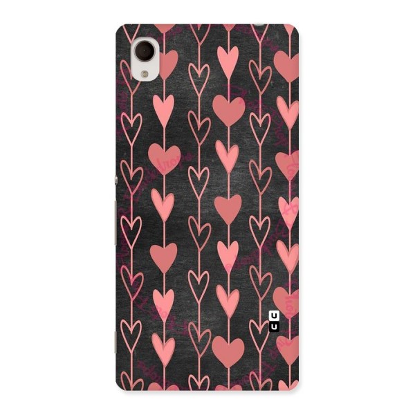 Chain Of Hearts Back Case for Xperia M4 Aqua