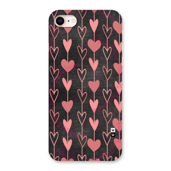 Chain Of Hearts Back Case for iPhone 8