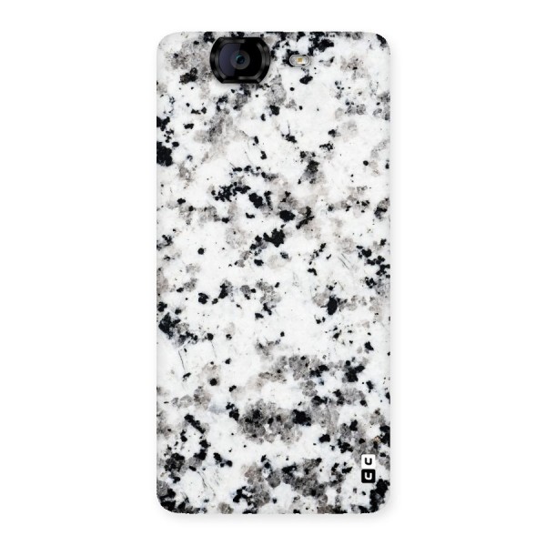 Charcoal Spots Marble Back Case for Canvas Knight A350