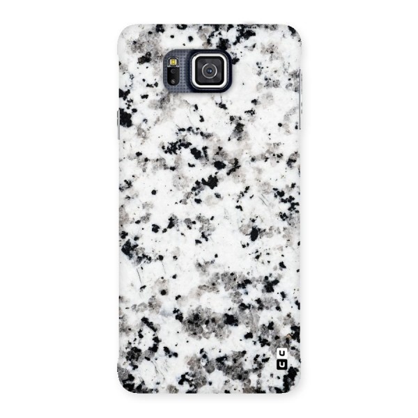 Charcoal Spots Marble Back Case for Galaxy Alpha