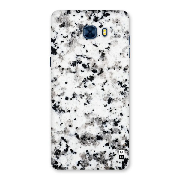 Charcoal Spots Marble Back Case for Galaxy C7 Pro