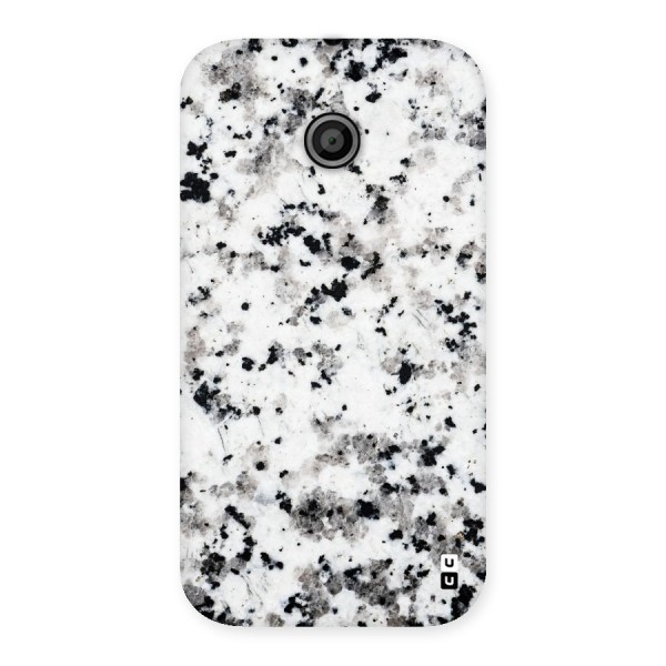 Charcoal Spots Marble Back Case for Moto E