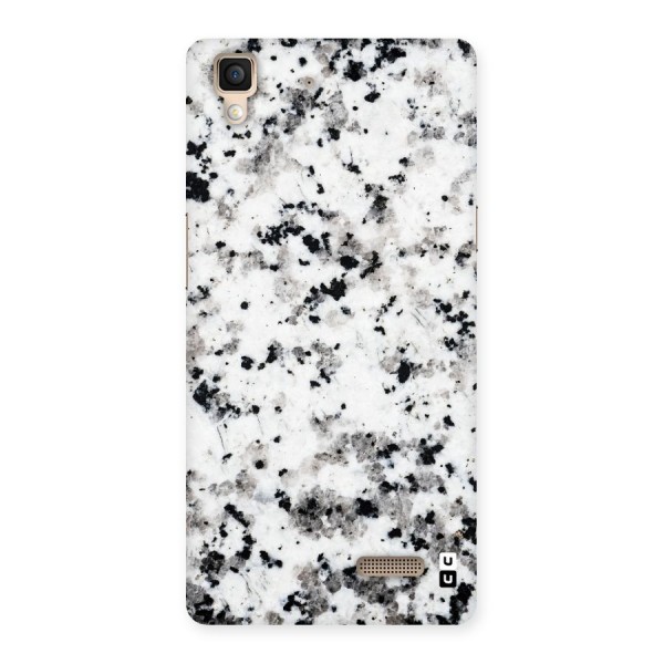 Charcoal Spots Marble Back Case for Oppo R7