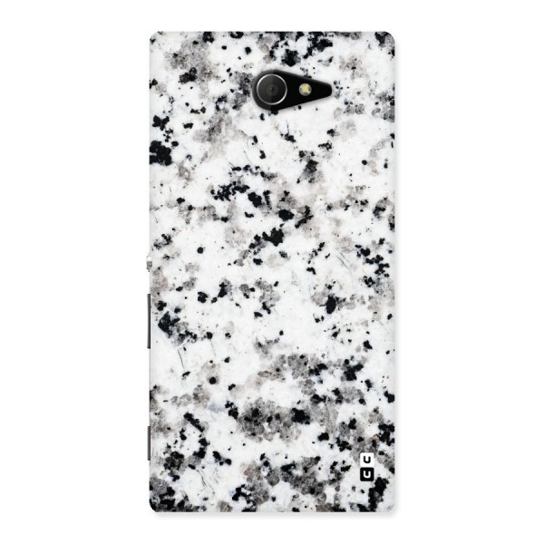 Charcoal Spots Marble Back Case for Sony Xperia M2