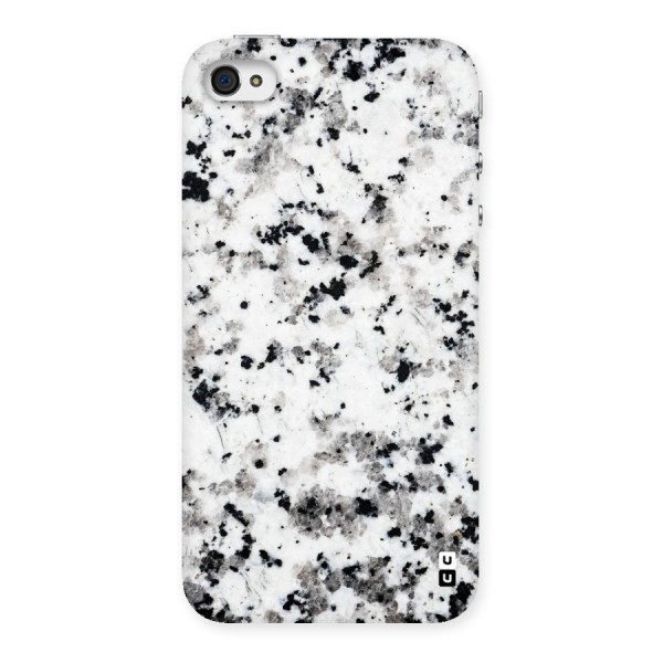 Charcoal Spots Marble Back Case for iPhone 4 4s