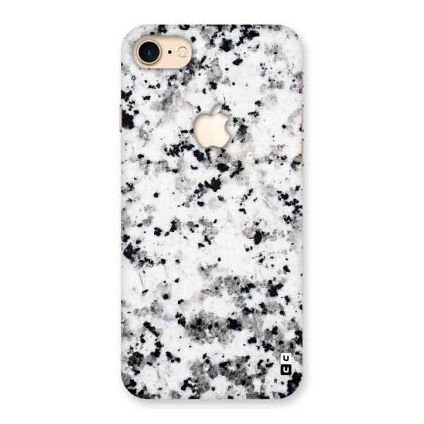 Charcoal Spots Marble Back Case for iPhone 7 Apple Cut