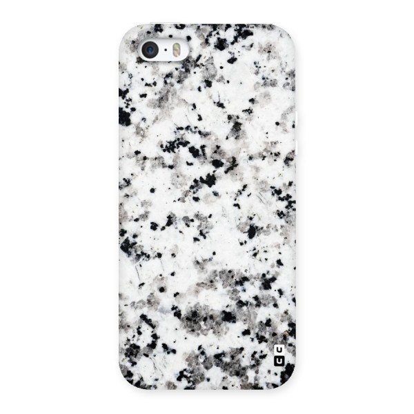 Charcoal Spots Marble Back Case for iPhone SE