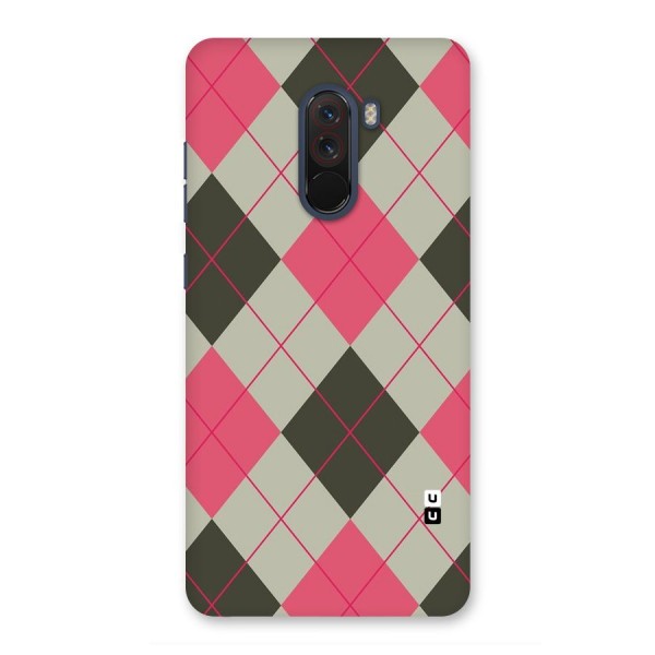 Check And Lines Back Case for Poco F1