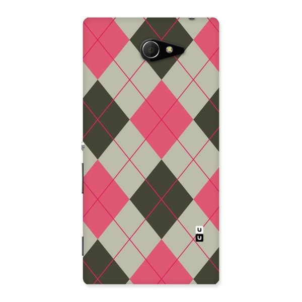 Check And Lines Back Case for Sony Xperia M2