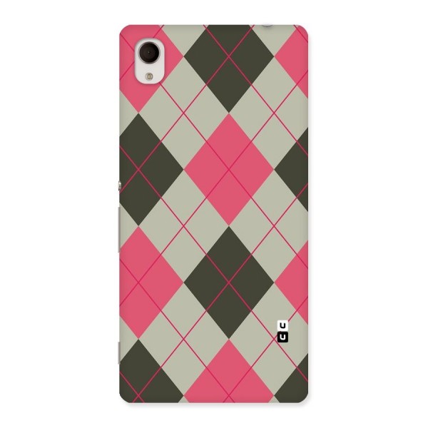 Check And Lines Back Case for Xperia M4 Aqua