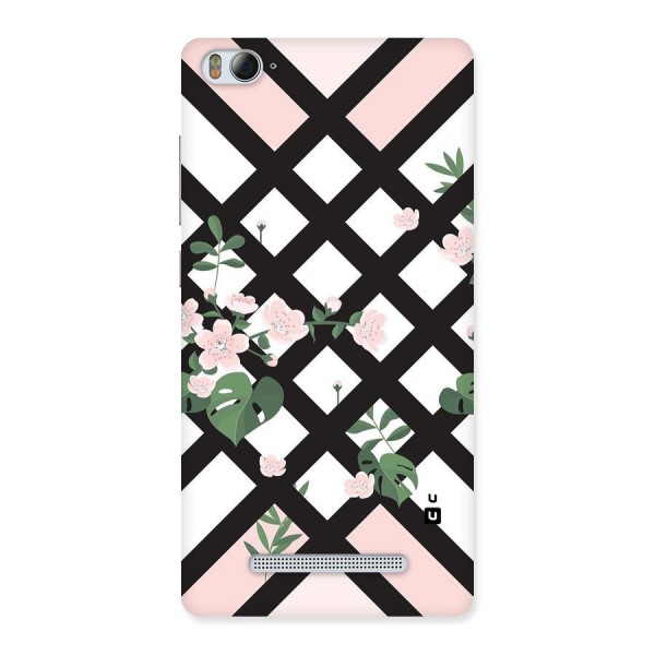 Check Floral Stripes Back Case for Xiaomi Mi4i