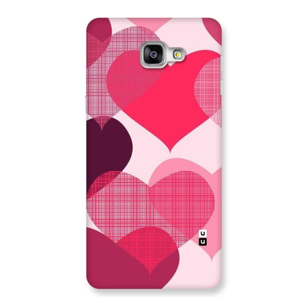 Check Pink Hearts Back Case for Galaxy A9