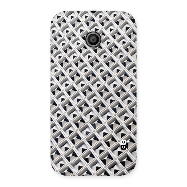 Check White Design Back Case for Moto E