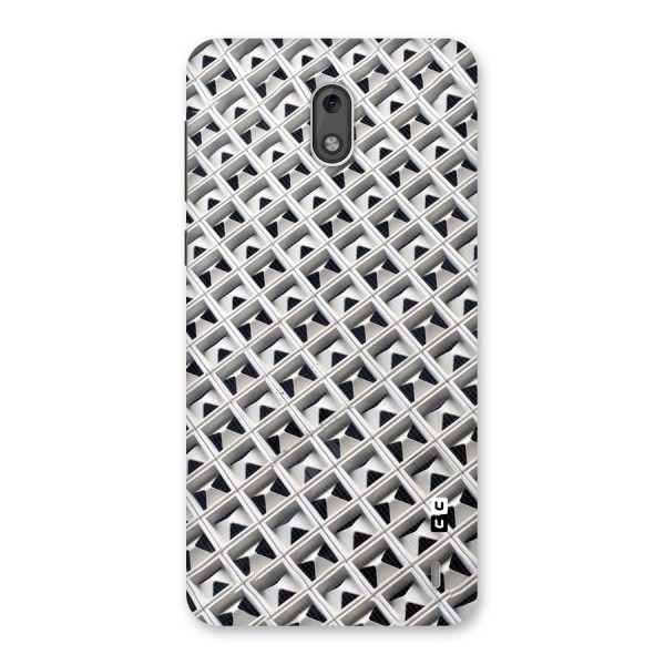 Check White Design Back Case for Nokia 2